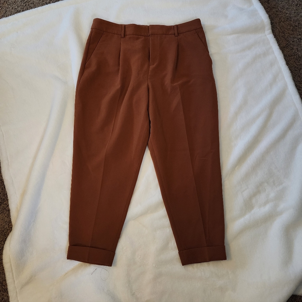 Banana Republic Women''s Tailored Tapered Pants in Rust